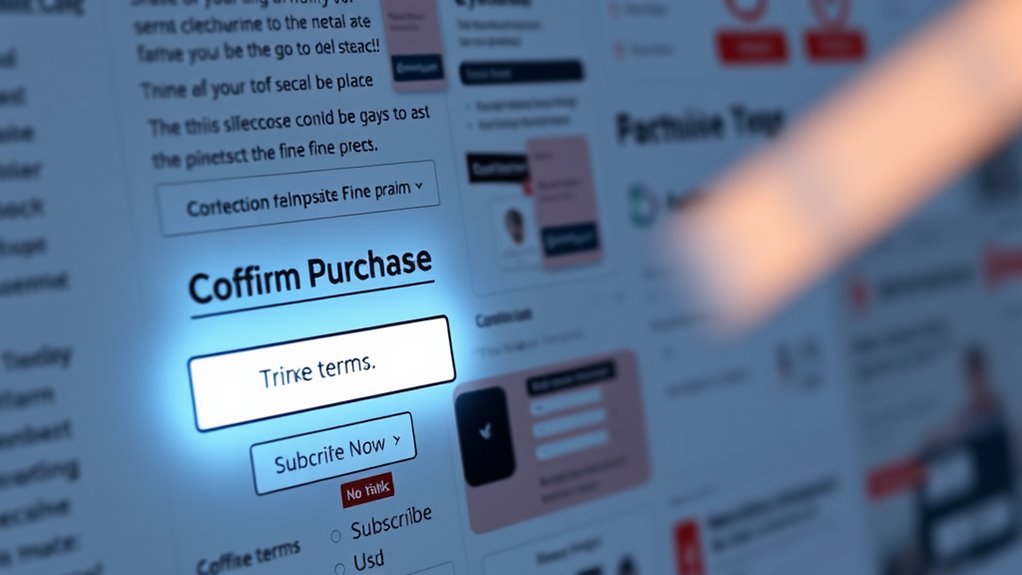manipulative user interface designs