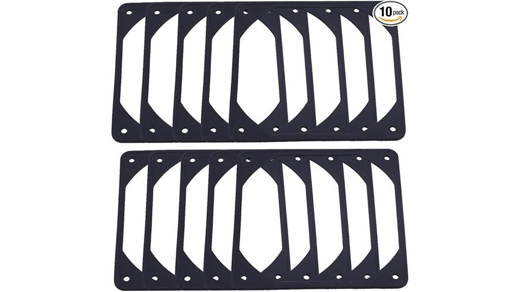 120mm black rubber gasket
