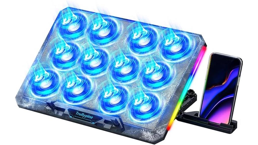 12 fan adjustable cooling stand