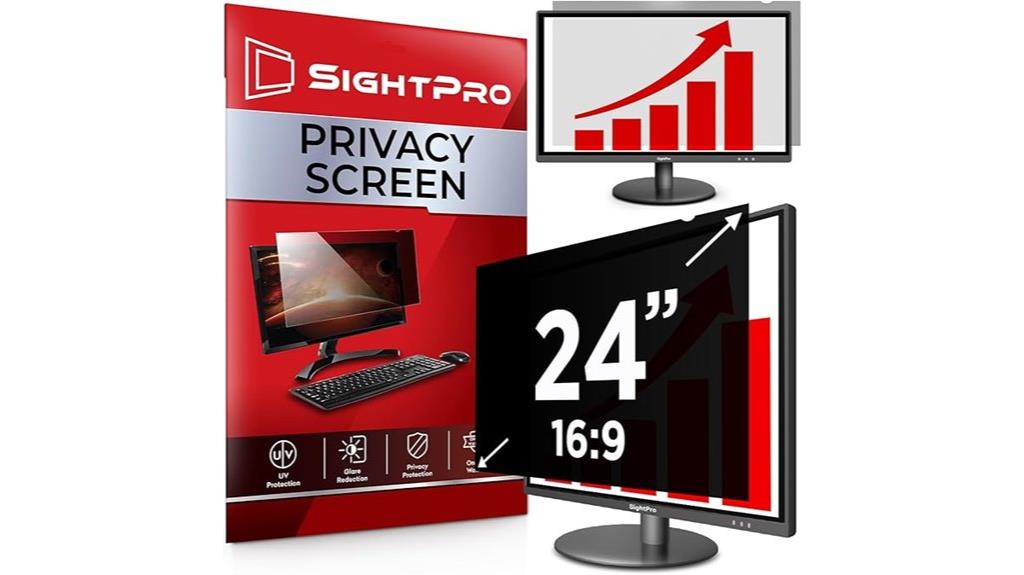 24 inch privacy monitor filter