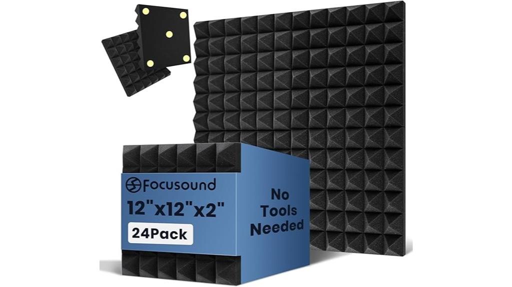 24 pack adhesive acoustic panels