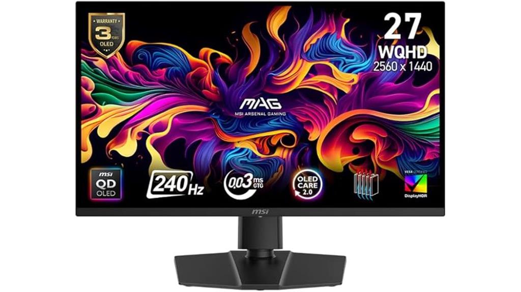 27 inch qd oled monitor