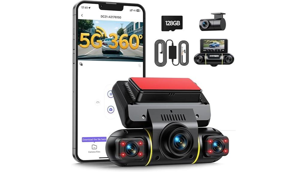 360 degree car dash camera