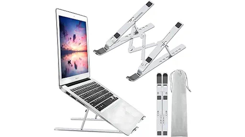 adjustable foldable aluminum stand