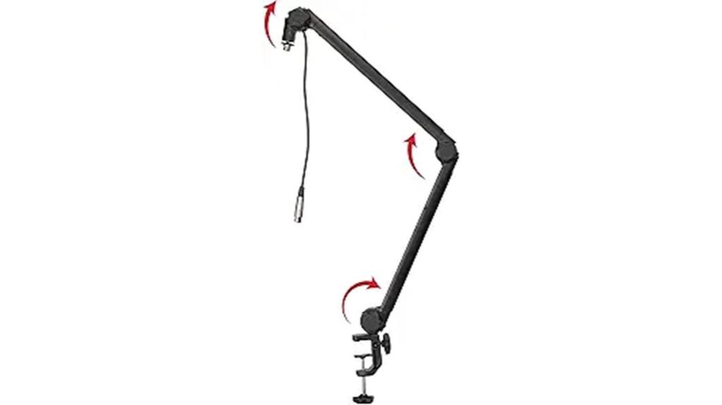 adjustable microphone boom stand