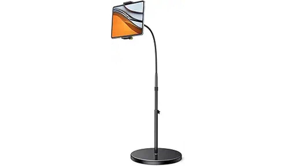adjustable tablet floor stand