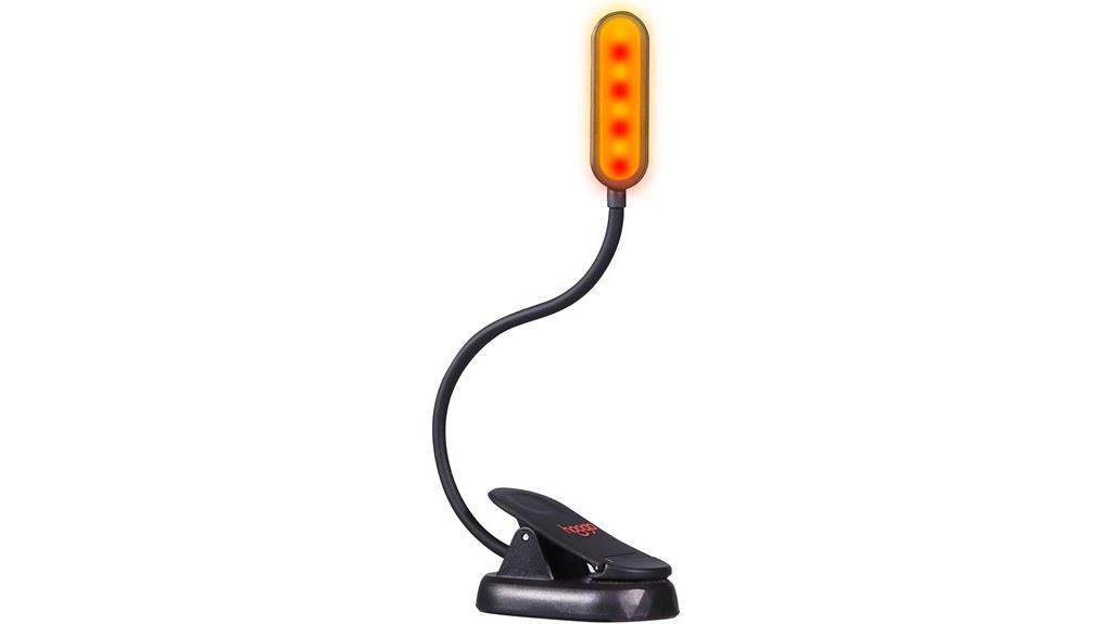 amber rechargeable book light
