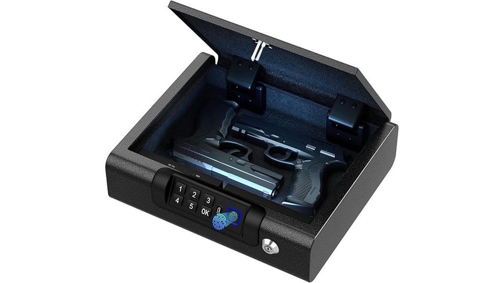 biometric pistol safe system