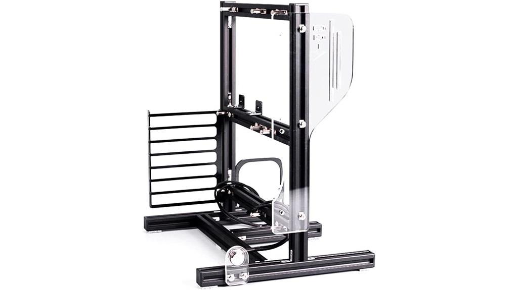 black pc case with water cooling