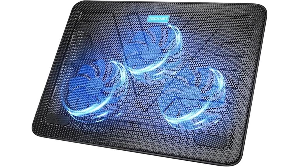 blue led fan cooler