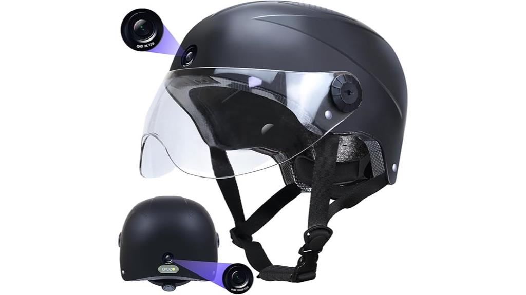 bluetooth cycling helmet with cameras