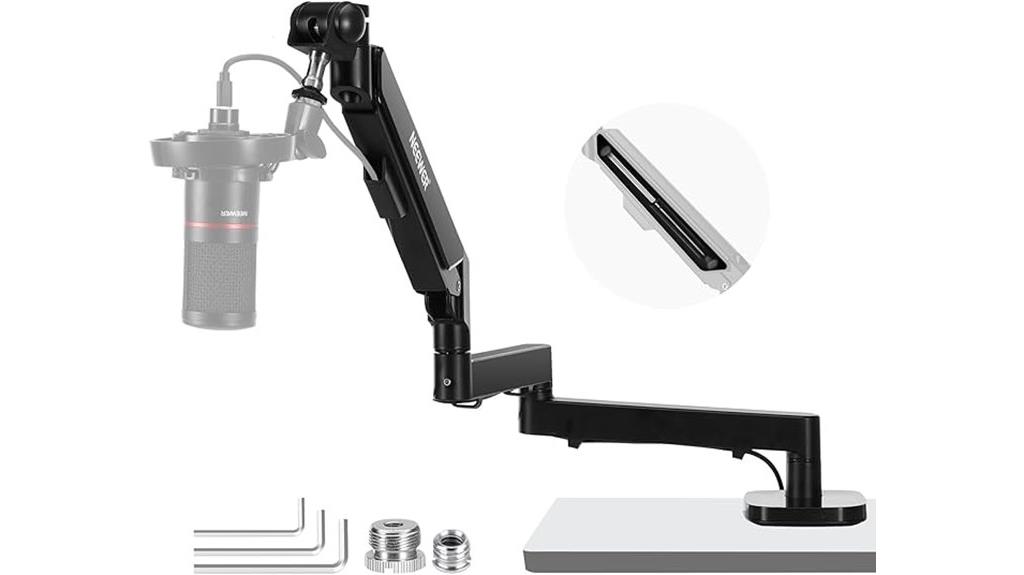compact adjustable microphone holder
