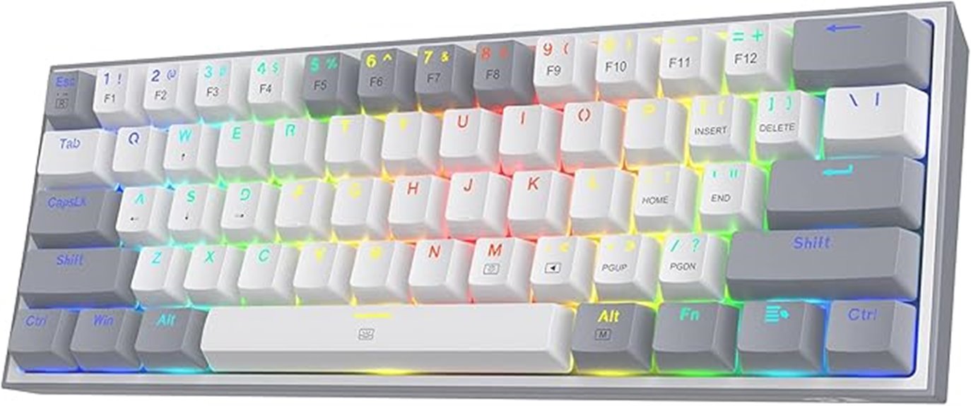 compact rgb gaming keyboard