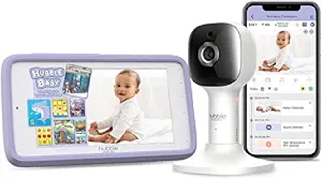 connected touchscreen baby monitor