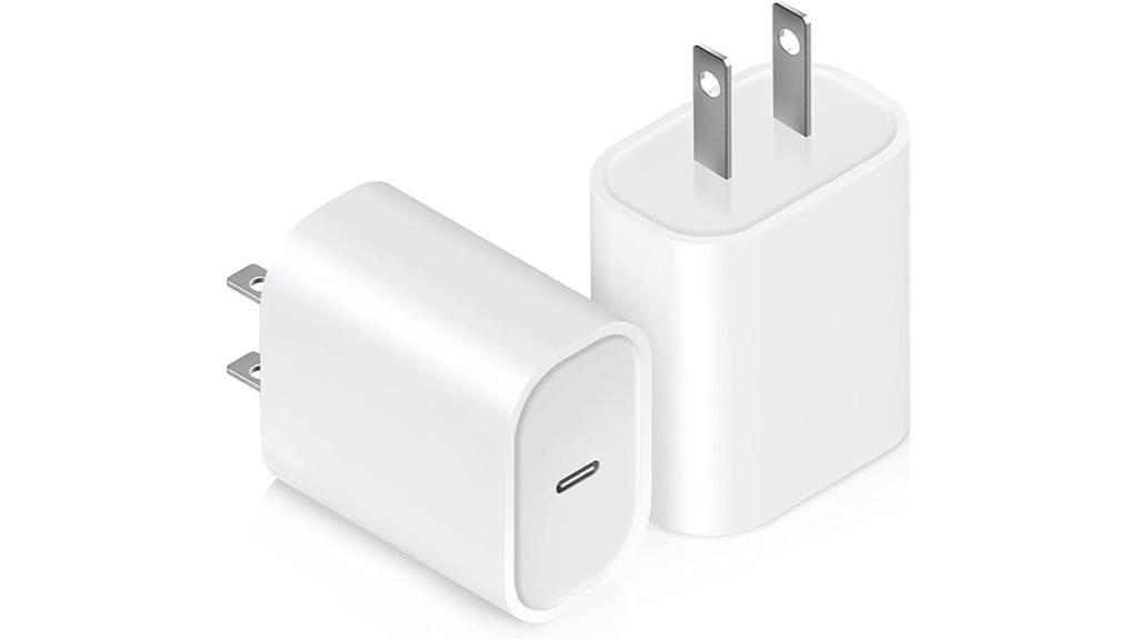 dual 20w fast chargers