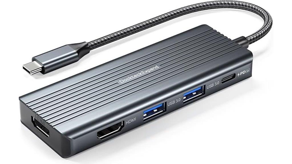 dual hdmi usb c hub
