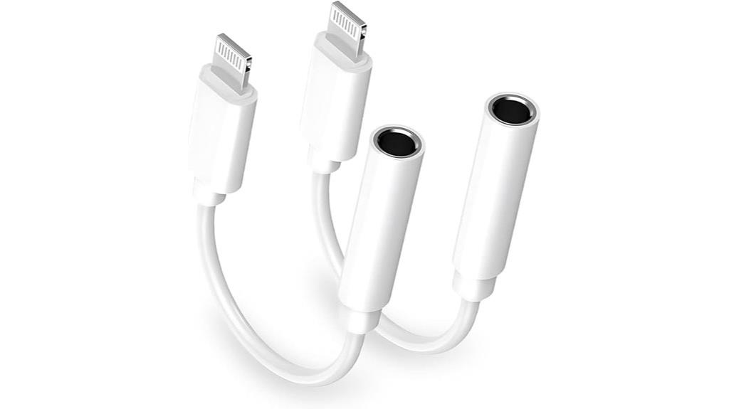 dual iphone headphone adapters
