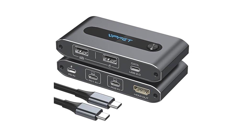 dual laptop usb c kvm