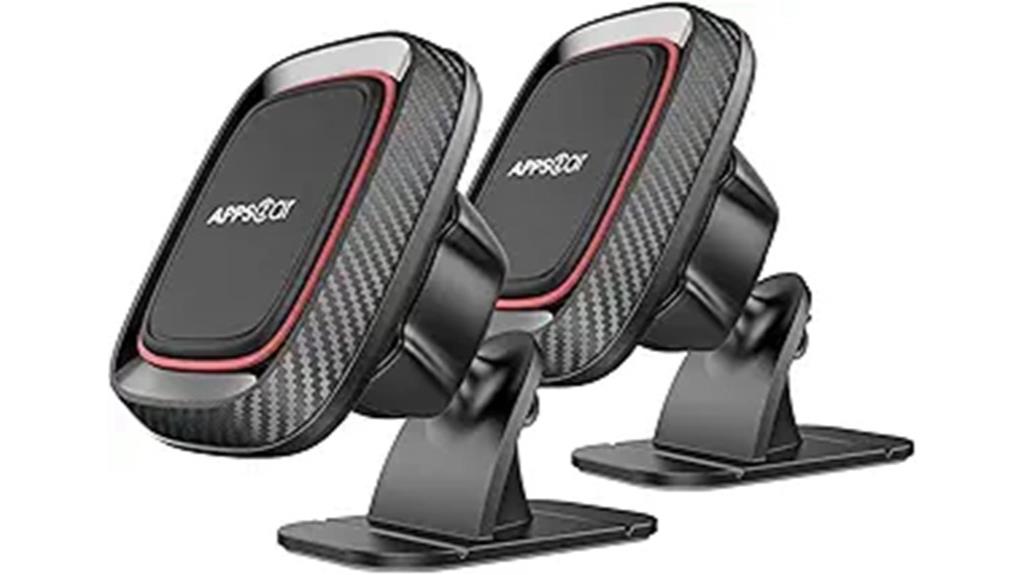 dual magnetic car holders
