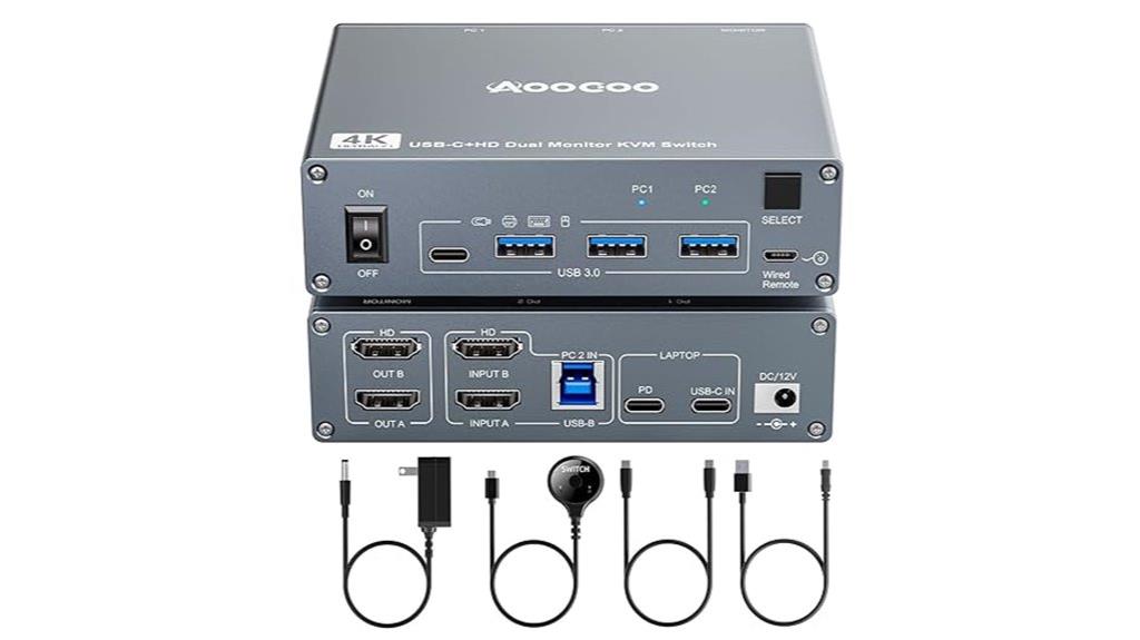 dual monitor usb switch