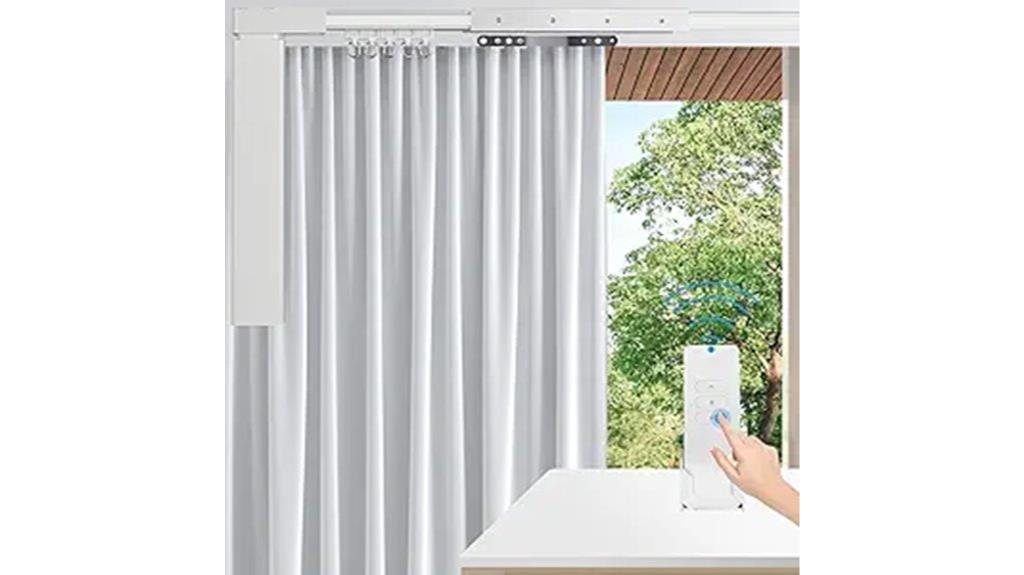 electric curtain track remote