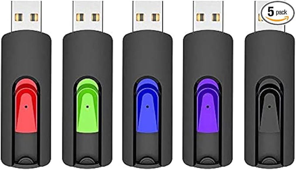 five pack 64gb usbs