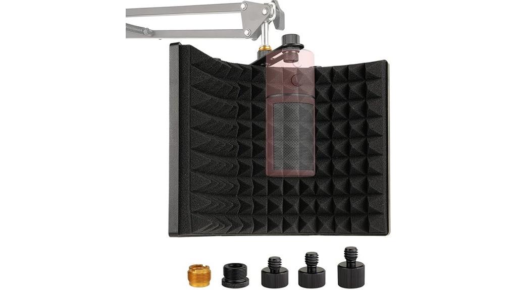 foldable sound absorbing shield