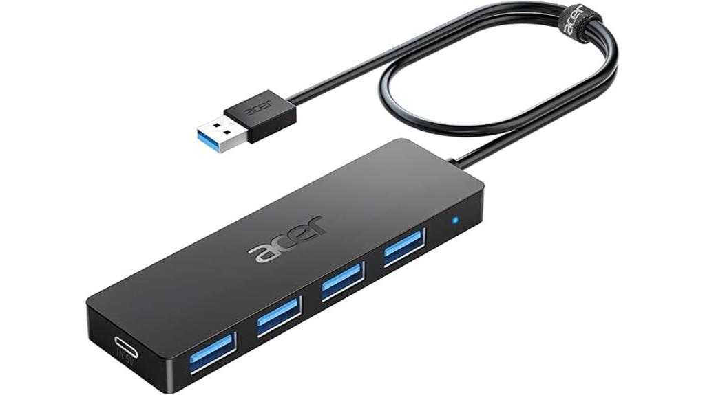four port usb hub