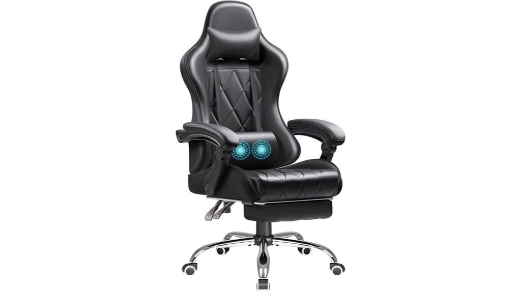 gaming chair with footrest