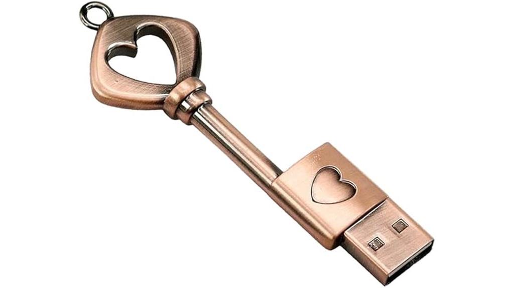 heart shaped 64gb usb