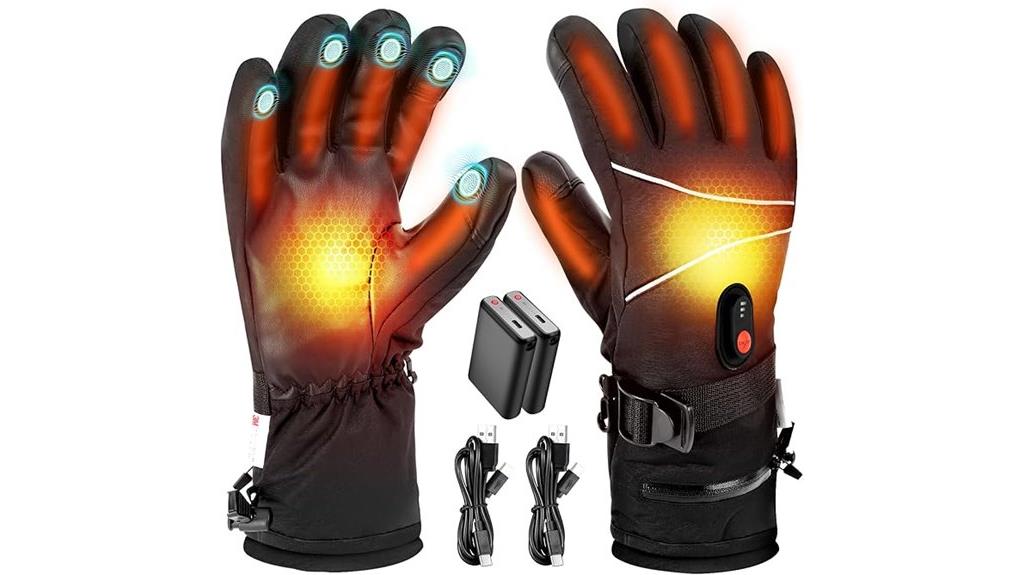 heated gloves with rechargeable battery
