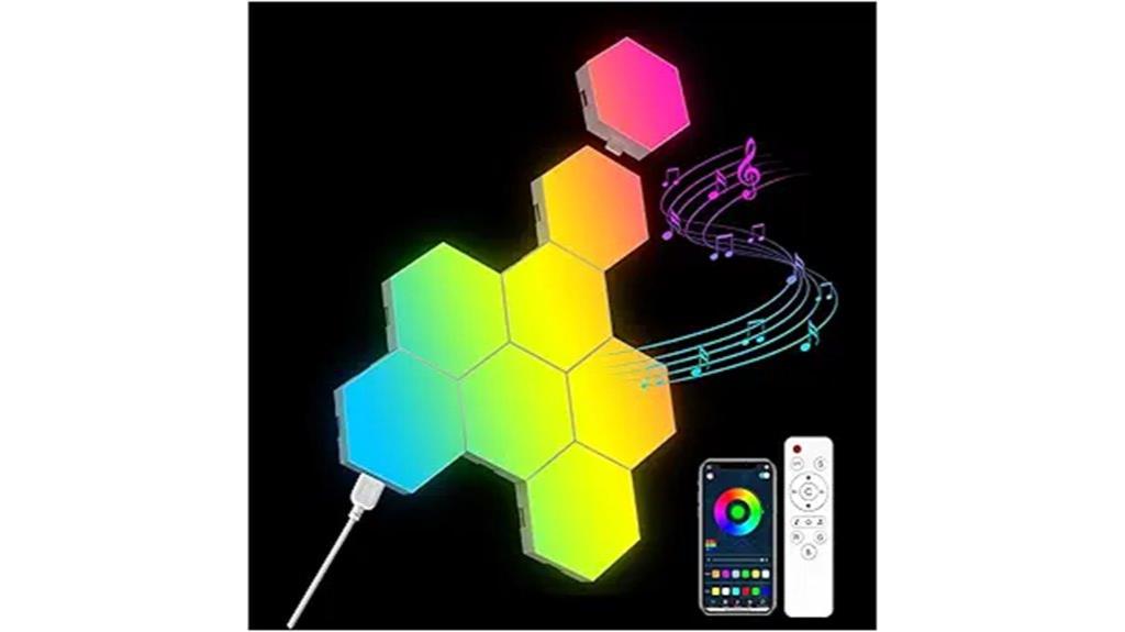 hexagon led wall lights