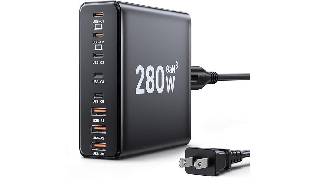 high power 8 port charger