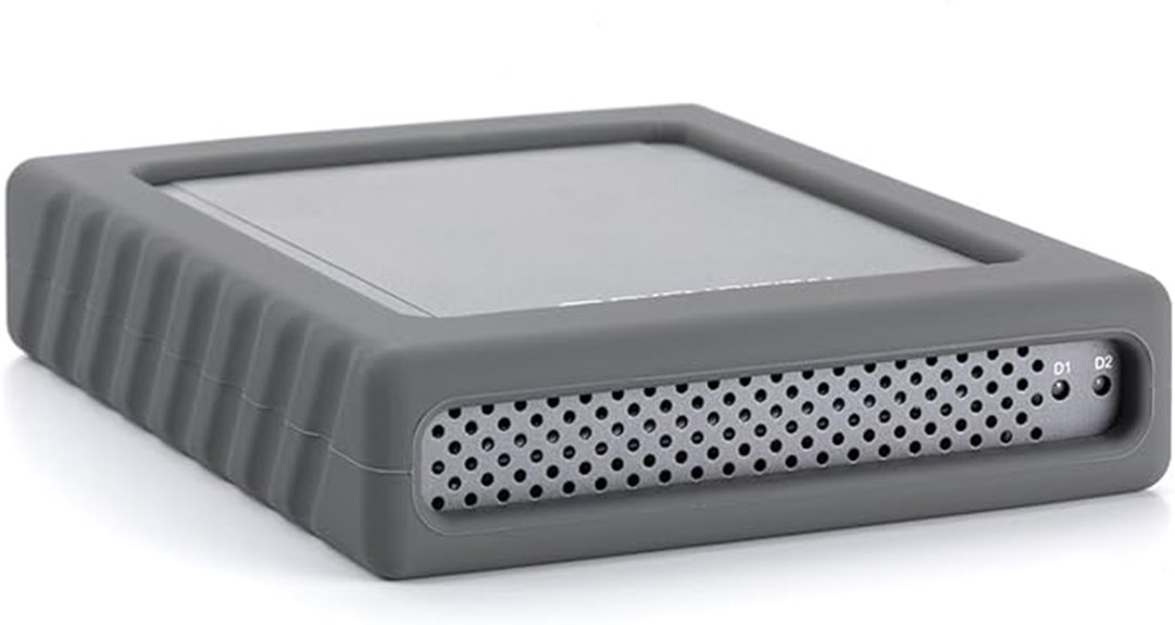 high speed dual bay enclosure