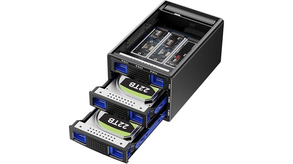 hybrid drive enclosure with cooling