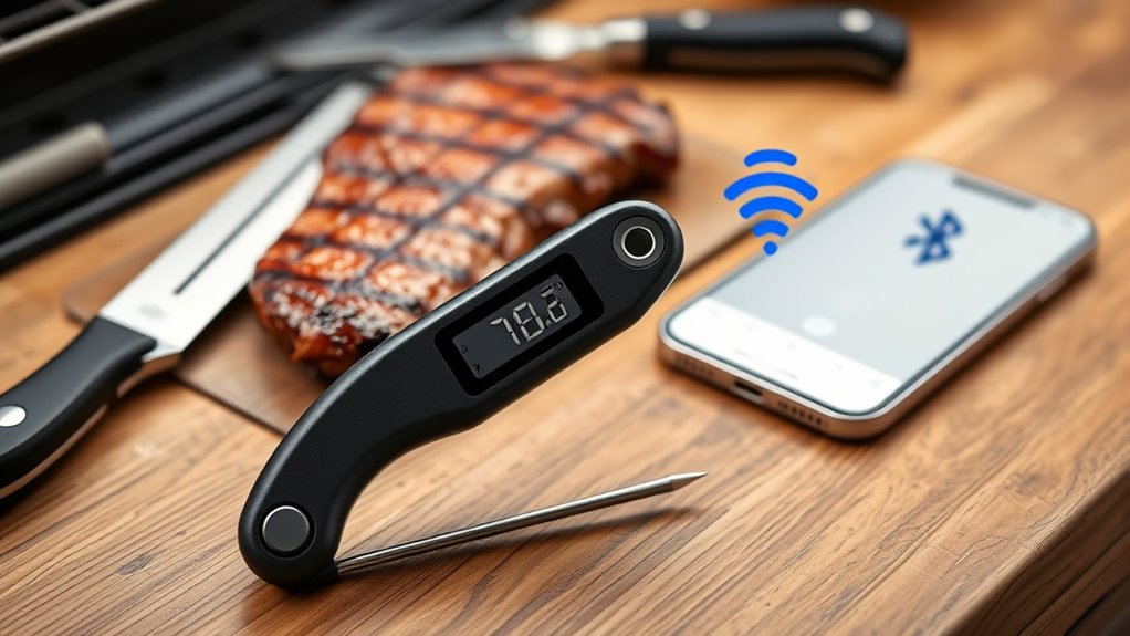 key bluetooth thermometer features