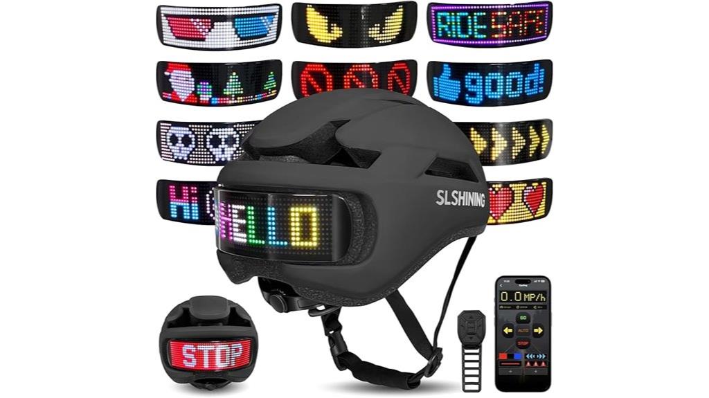 led bike helmet with remote