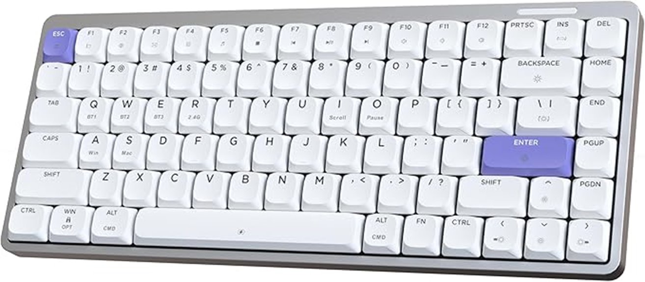 low profile aluminum keyboard