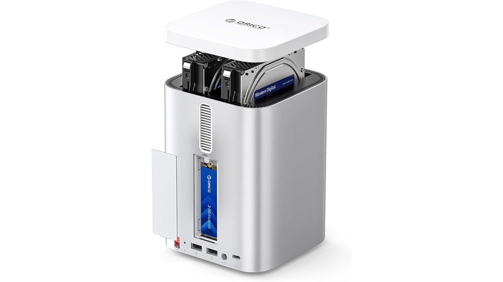 minitower 2 bay nvme enclosure