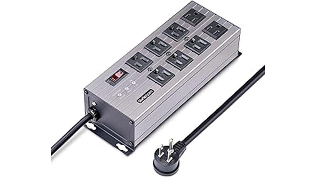 mountable 8 outlet power strip