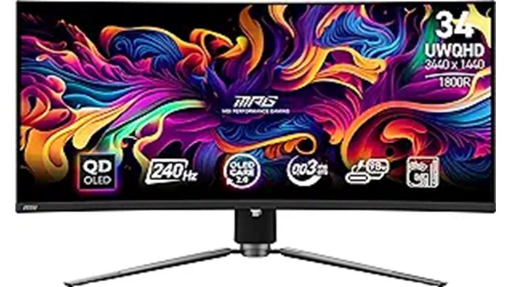 msi 34 inch oled monitor