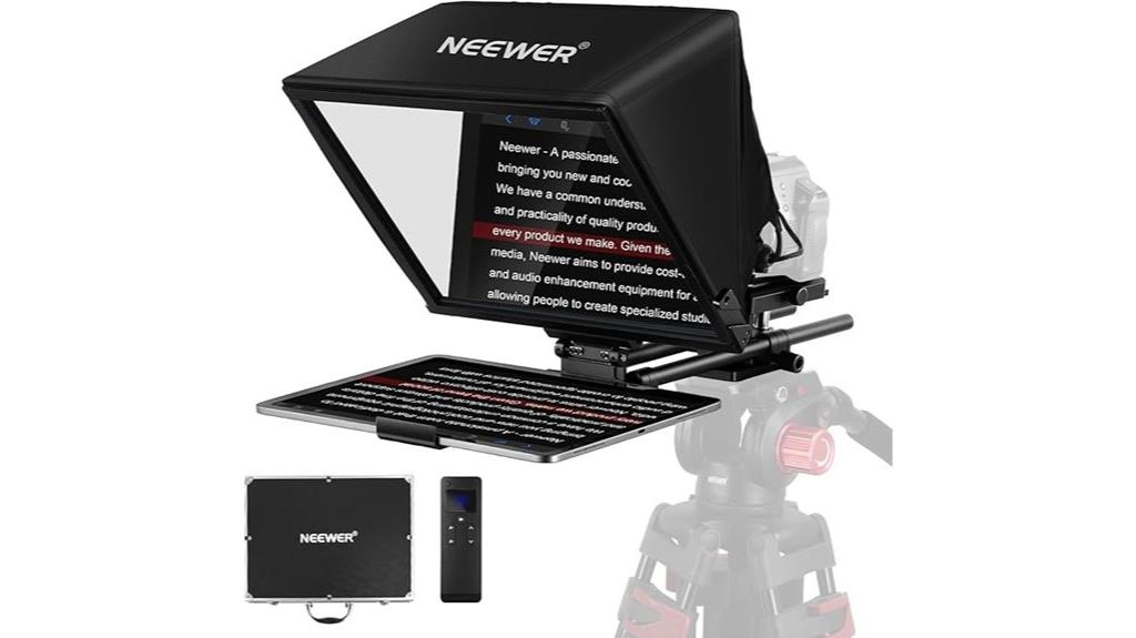 neewer teleprompter with accessories