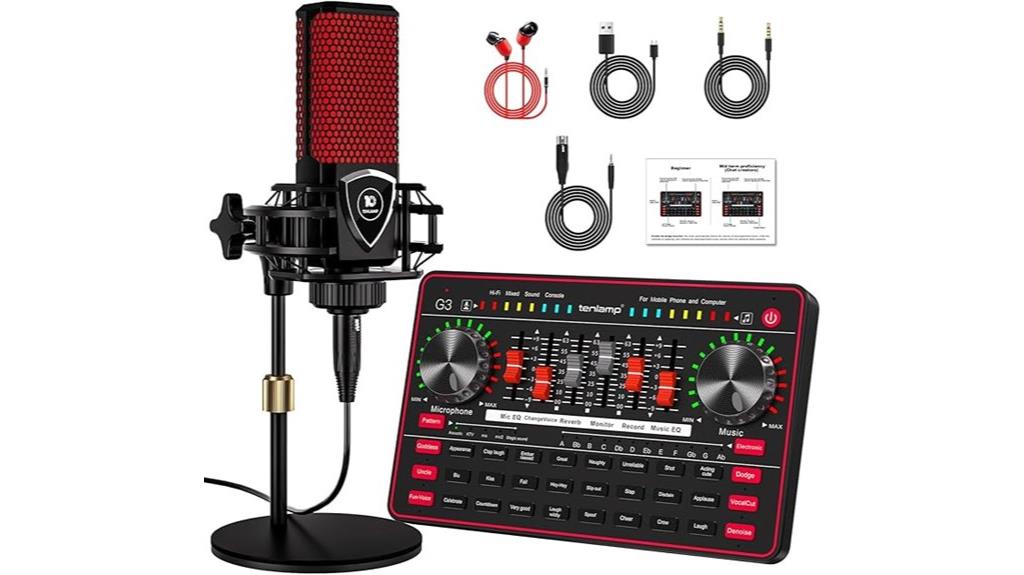 podcast mic mixer voice
