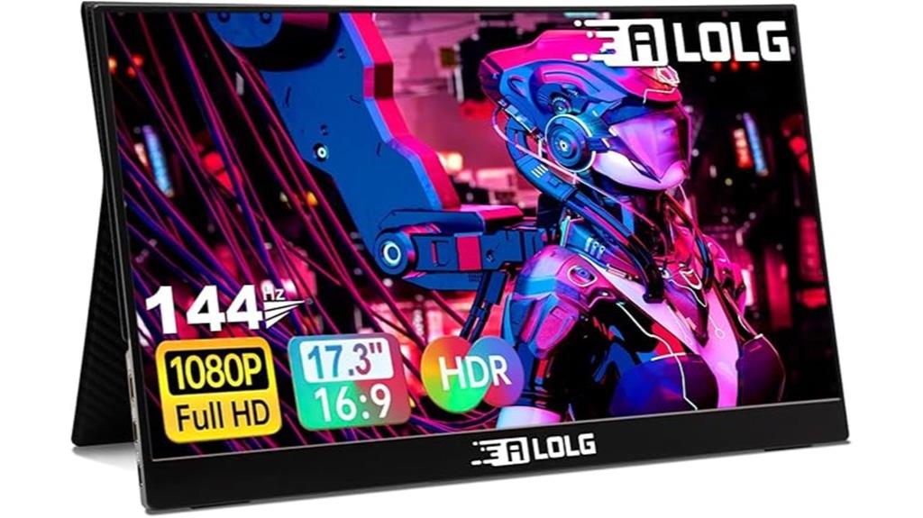 portable 17 3 144hz fhd monitor