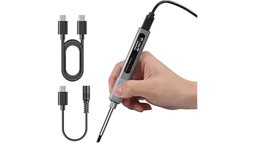 portable 65w usb c soldering iron