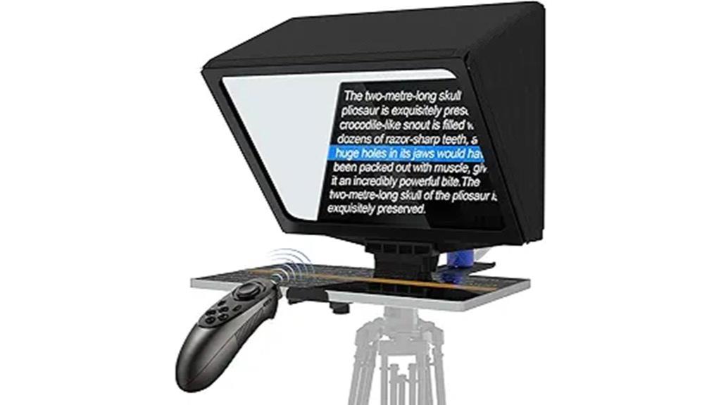 portable aluminum teleprompter