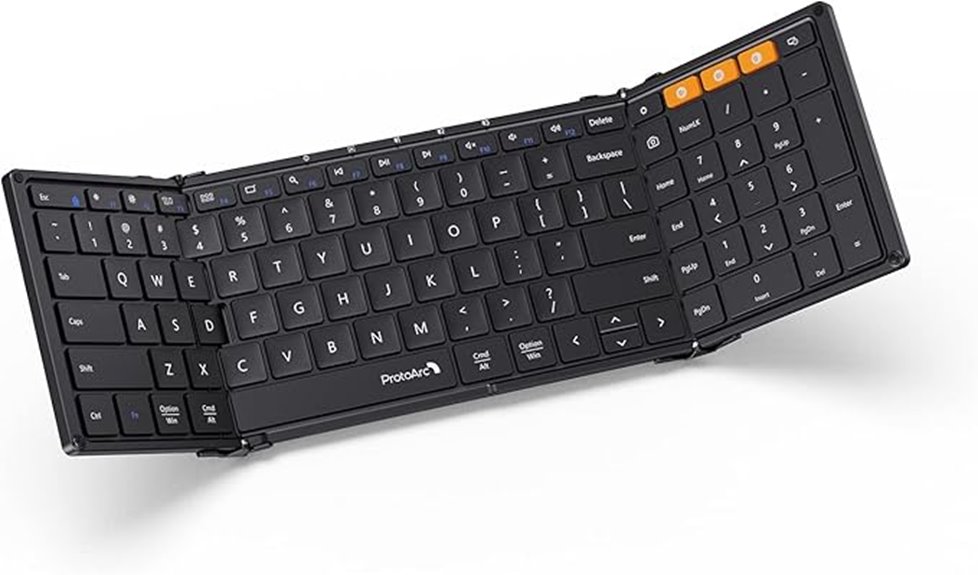 portable bluetooth keyboard with numpad