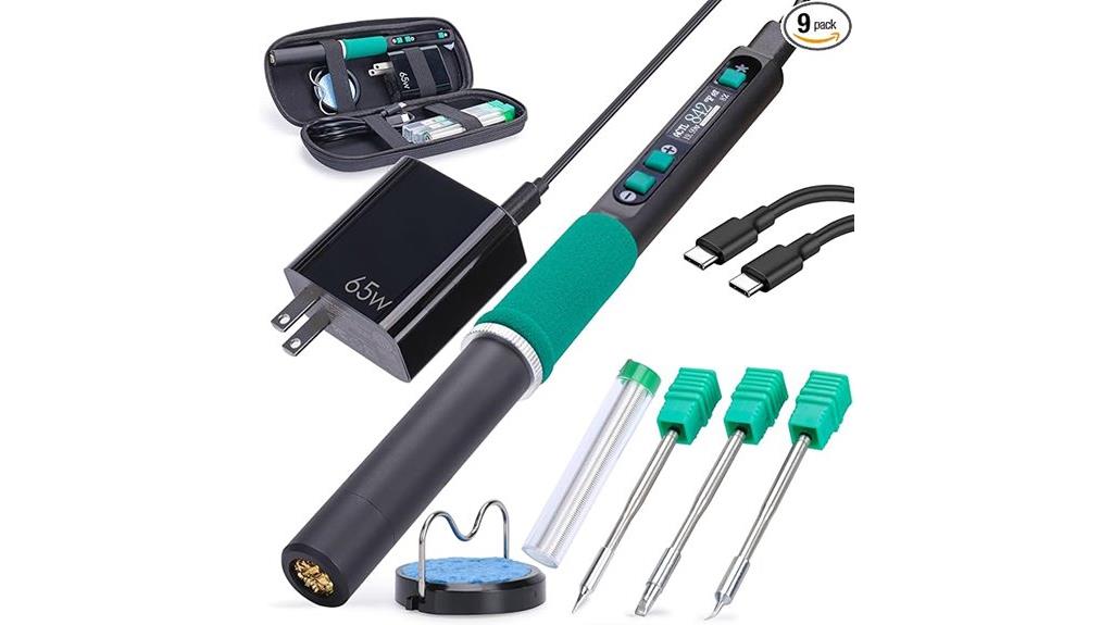 portable dc 65w soldering kit