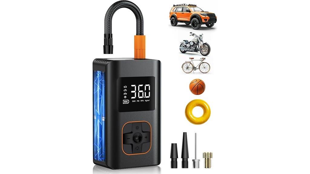 portable digital tire inflator
