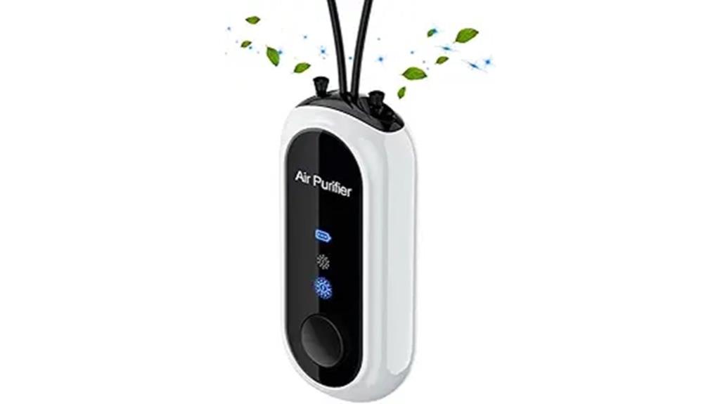 portable ion necklace for purification